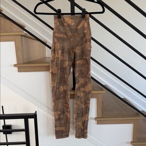 lululemon athletica Camouflage Leggings - Brown and Tan